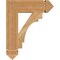 Ekena Millwork Merced Arts & Crafts Rough Sawn Bracket, Western Red Cedar, 4"W x 16"D x 20"H BKT04X16X20MRC03RWR - alternate 3